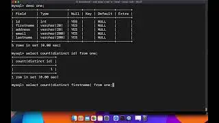 MySQL: Select count distinct