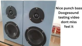 #Doogesound #woofer #tweeter #bookshelf speakers testing video #punch bass,neat treble