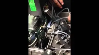 Running Internet cord for ATM machine