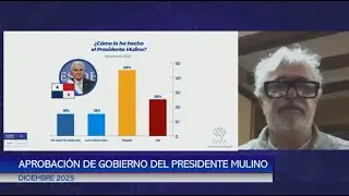 Análisis de aprobación de gobierno del presidente Mulino para el mes de diciembre 2025
