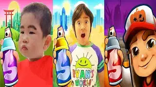 Subway Surfers Halloween 2020 Cambridge JAKE Star Outfit vs Tag с Ryan против SHIN CHAN Gameplay HD