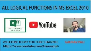 Formulas Tab | All Logical Functions In Excel | How To Use Logical Functions  | Errors | Gaurav Pali