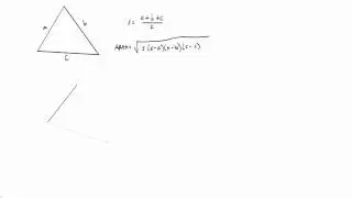 Heron's Area Formula (SSS)