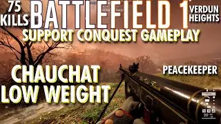 No Squad Until Endgame... Chauchat Low Weight Gameplay - Battlefield 1 Conquest No Commentary