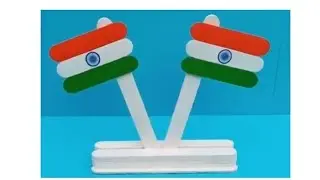 Independence Day Craft #Easy Flag making #AshlinShabin @achluz