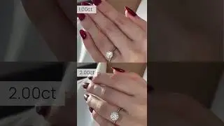 Carat Size Comparison ON HAND! Full video linked  🤩