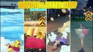 Before & After Buff Comparison - Film Red & Singer of the New Genesis Uta One Piece Bounty Rush OPBR