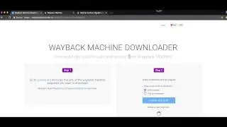 Wayback Machine Downloader Tutorial