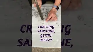 Cracking Sandstone, Getting Messy #rocks #sedimentary #geology