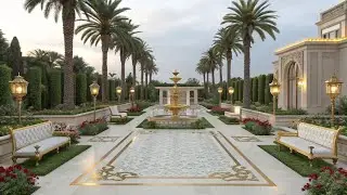 Luxury Royal 🪴🌲Mansion Interior with Golden🥇🧭 Classic Design 🪞🏡