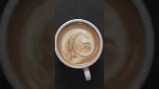 The Short Process Of Latte Art #Shorts