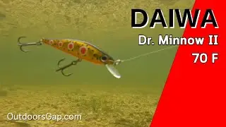 FISHING - Daiwa Dr Minnow II - UNDERWATER VIDEO Lure Action