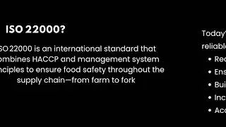 ISO 22000 Certification - Efficient Auditing