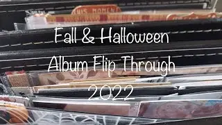 Halloween and Fall Album flip through | 2022 Memory Keeping Quick Version with music