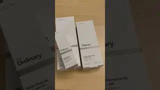 ASMR | Unboxing my little haul. The Ordinary skincare from Sephora. #junnjan #asmr #shorts
