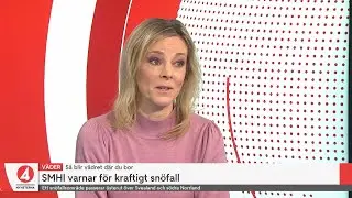 SMHI varnar f&ouml;r kraftigt sn&ouml;fall &ndash; s&aring; blir v&auml;dret d&auml;r du bor | TV4Nyheterna | TV4 & TV4 Play