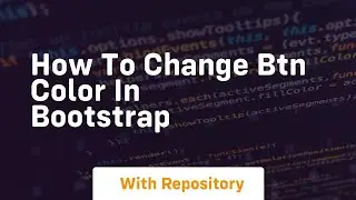 how to change btn color in bootstrap