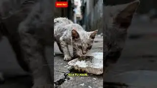 Dua anak kucing hidup dengan liar #kucing #shorts