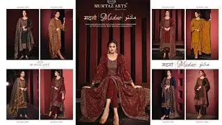 Mumtaz Arts Madno. Beautiful Embroidered Dress Material. Order Now on WhatsApp. Singles Available.