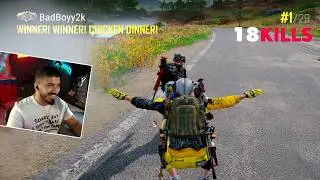 🔥18 kills 🔥chicken dinner ☠️   | Badboyy2k || #PUBGPC #PUBGSquad #PUBGKills