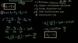 Düğüm Voltajları Yöntemi, Bölüm 2 (Fizik) (Elektrik Mühendisliği)