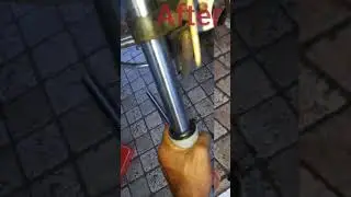 front fork oil leak fixed