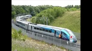Trans Pennine Express 802 218 arriving at Hitachi Factory and 