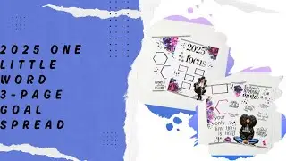 2025 One Little Word | Focus | 3 Page Goal Sheet