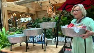 Barbara King Floating Faucet Fountain with Removable Planters on QVC