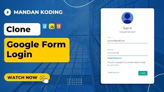 Clone Google Login Form Using HTML & CSS | Using materialize