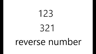 reverse number