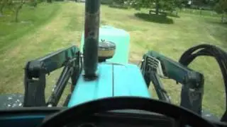 Stacking bales with ford 6610