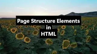 Page Structure Elements