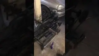Cutting a wrought iron hammer blank