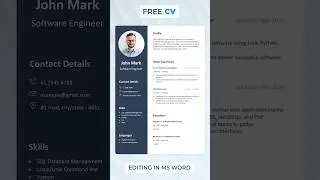 How to Edit CV in Microsoft Word | CV Design in MS Word