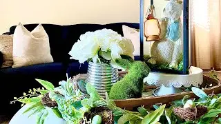 🌷COFEE TABLE EASTER DECOR + DECORATE WITH ME!🌷