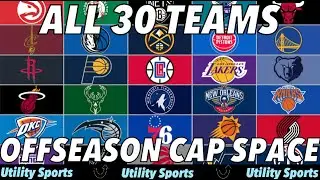 OFFSEASON CAP SPACE SITUATIONS FOR ALL 30 NBA TEAMS