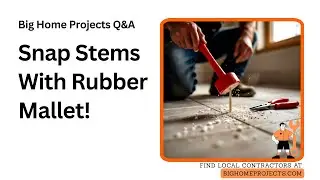 Snap Off Tile Leveling Stems With Rubber Mallet Technique
