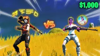 I challenged a TRICKSHOTTING LEGEND to a TRICKSHOT RACE ($1000)
