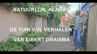 De vergroende tuin van Eibert Draisma in de Kruidenwijk: 10 airco's en een wadi. (4 september 2023)