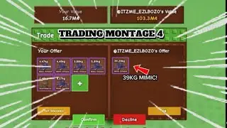 INSANE TRADES 😱 GOT 39KG MIMIC OCTO 🐙📉 GROW A GARDEN TRADING MONTAGE #4 🥳