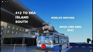 ROBLOX Driving | Translink SCBCTA #9453  Nova (Gen 3 )  Reindeer bus 412 SEA ISLAND SOUTH