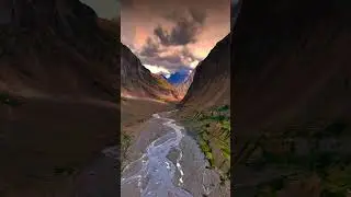 Drone view of beautiful spiti #travel #trending #bike