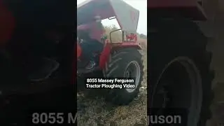 Magnatrak 8055 Massey Tractor Ploughing Video #Massey8055 #Tractor #Plough #Shorts