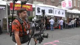Cine Gear 2015 Walter Klassen Slingshot Gimbal Rig.
