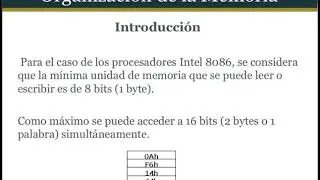Arquitectura de Computadoras - P1 - Memoria Segmentada - Assembler 8086