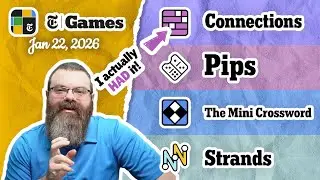 NYT Connections, Pips, Mini Crossword, and Strands | Jan 22, 2026