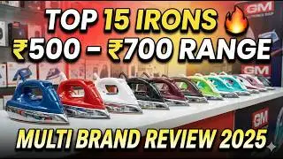 🔥Top 15+ Dry Iron Models Under ₹500&ndash;₹700 | Best Budget Irons Review | Full Features & Comparison