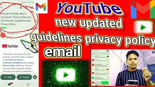 Annual reminder about YouTube&rsquo;s Terms of Service, Community Guidelines and Privacy Policy #youtube 