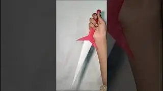 Easy Paper Sword ⚔️ #Easy paper crafts #theartfullifee